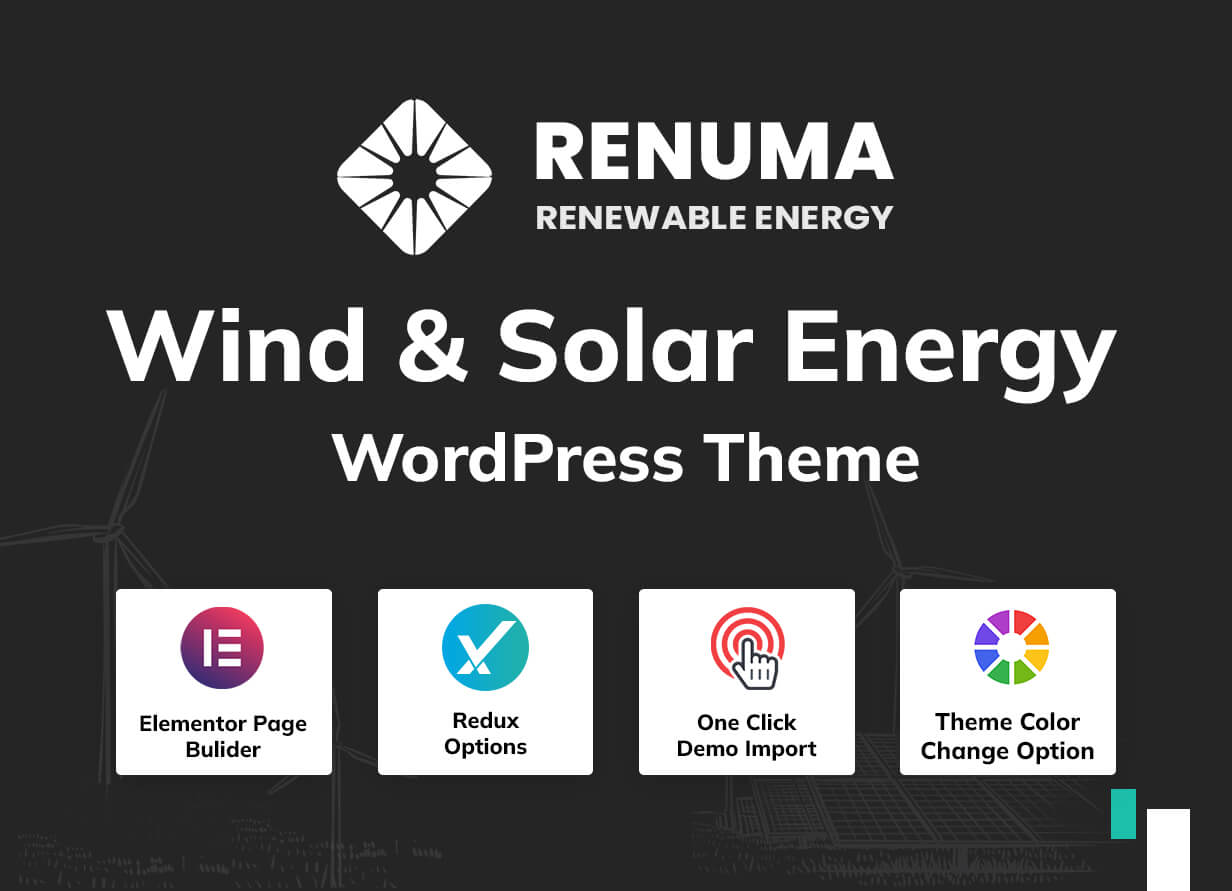 Wind & Solar Energy WordPress Theme